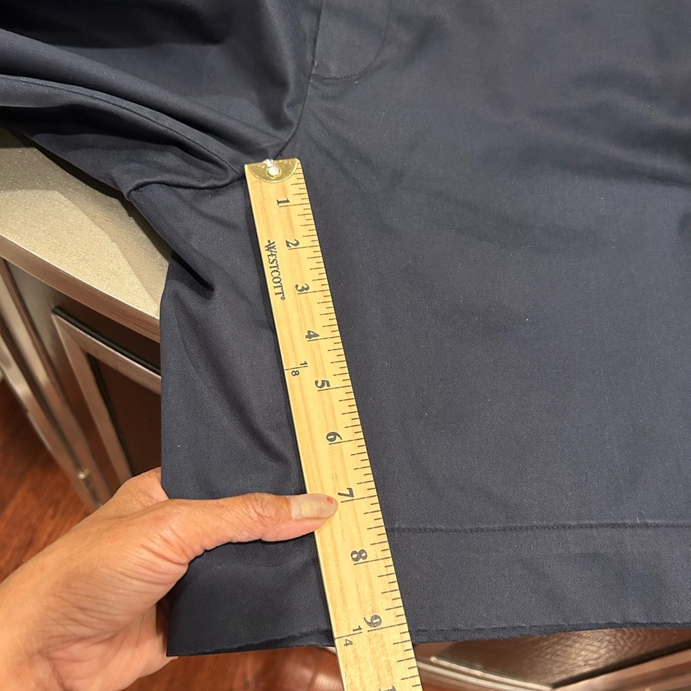 Brooks Brothers Navy Flat-Front Men's Shorts - Picture 4 of 5